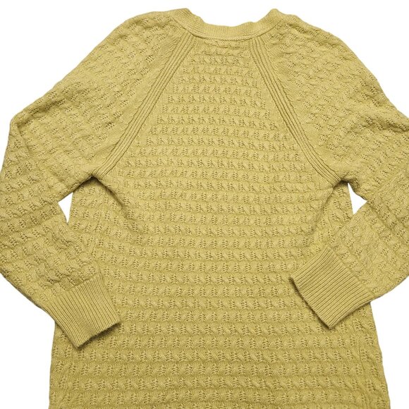 Fat Face Open Front Knit Cardigan Size 6 Yellowish Green - Picture 3 of 11